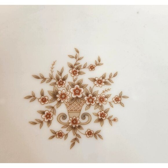 Vintage Victoria Cynasty Fine China Serving Bowl Floral & Black Trim Design 9" D - Picture 8 of 8